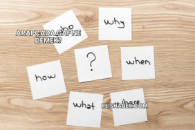 Arapçada Gaf Ne Demek?