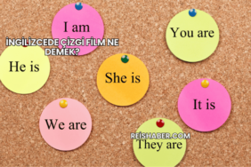 İngilizcede Çizgi Film Ne Demek?