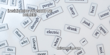 İngilizcede Toy Shop Ne Demek?