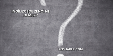 İngilizcede Zenci Ne Demek?