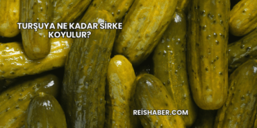 Turşuya Ne Kadar Sirke Koyulur?